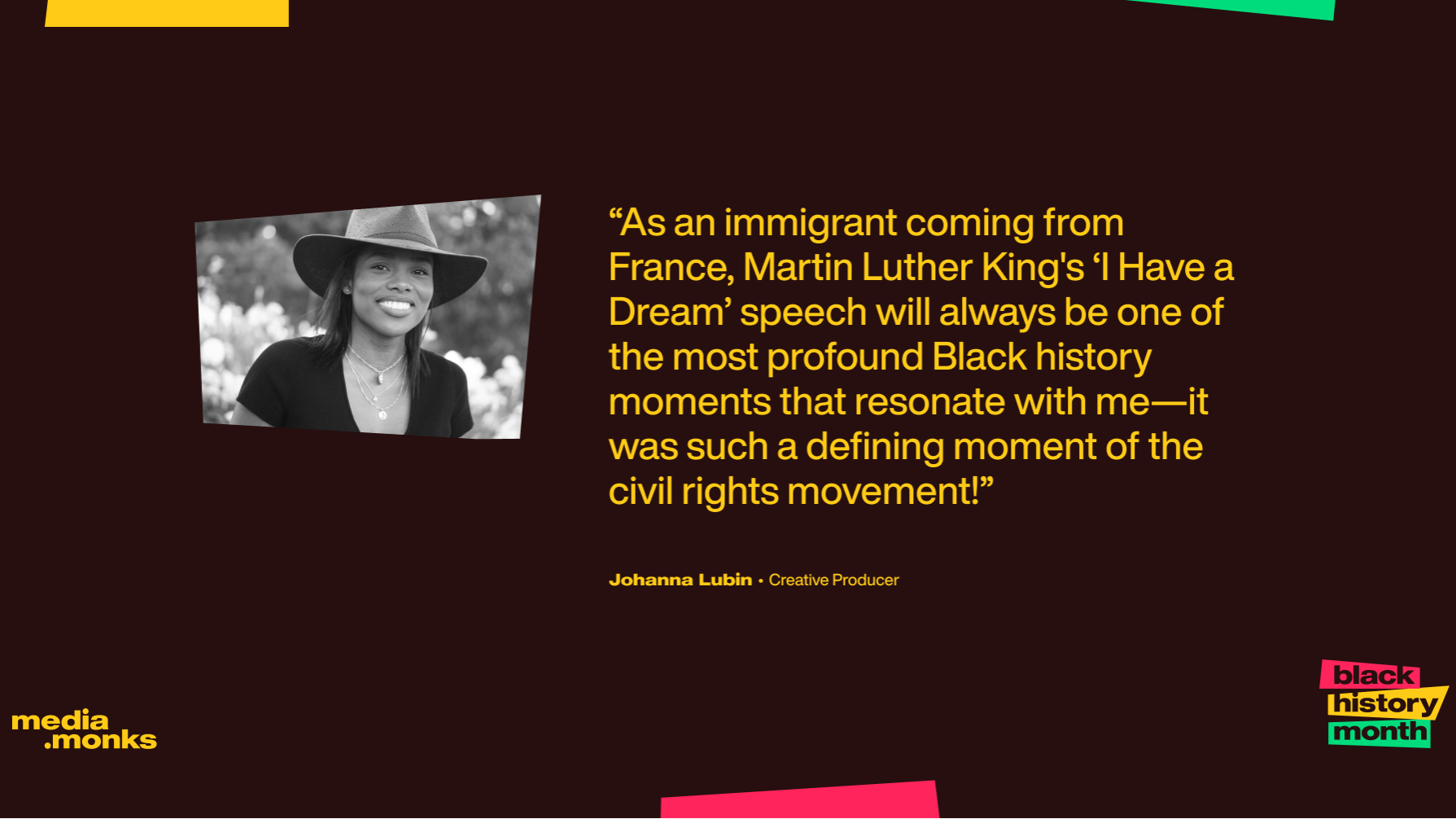 Johanna Lubin BHM quote