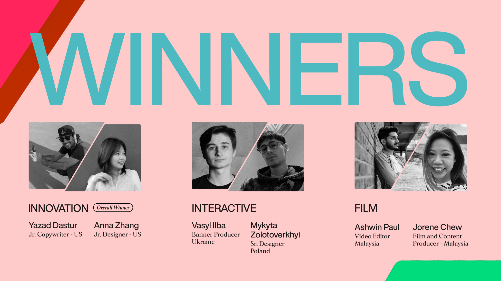 The Next.Up creative competition winners