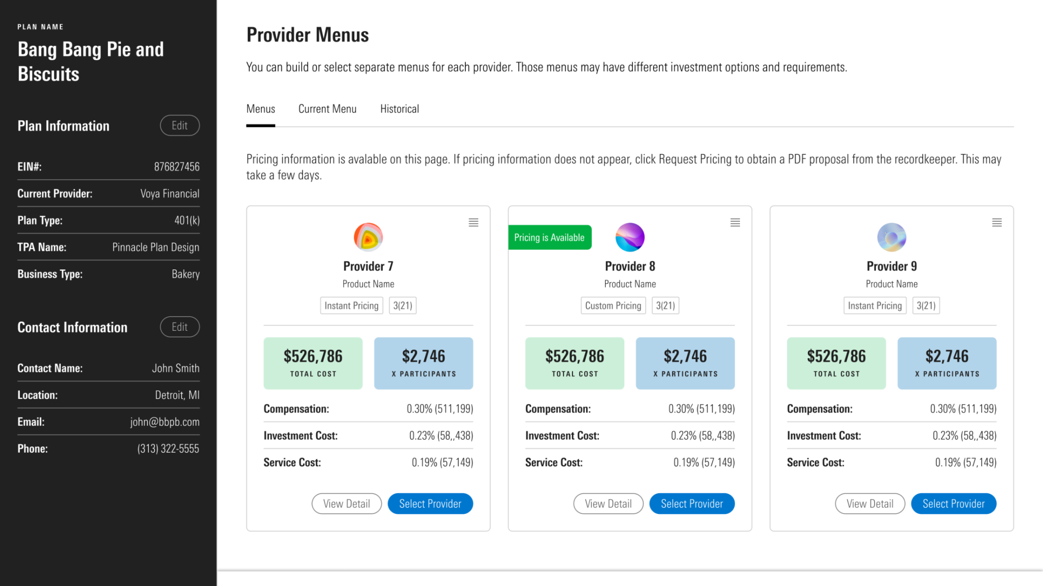 Morningstar platform interface showing a dashboard