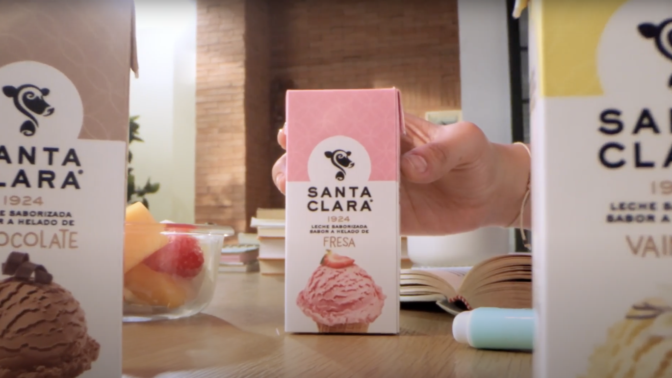 Santa Clara milk carton