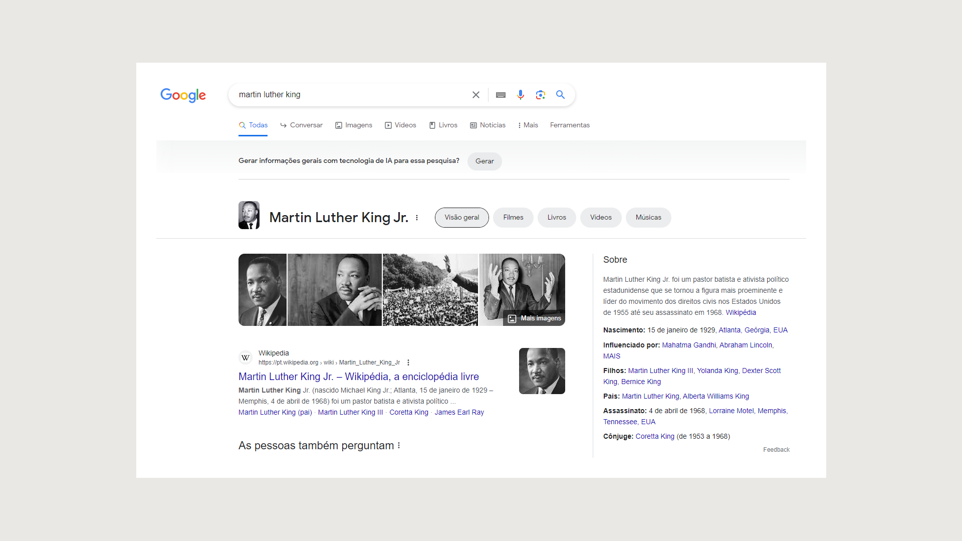 screenshot of public figure search