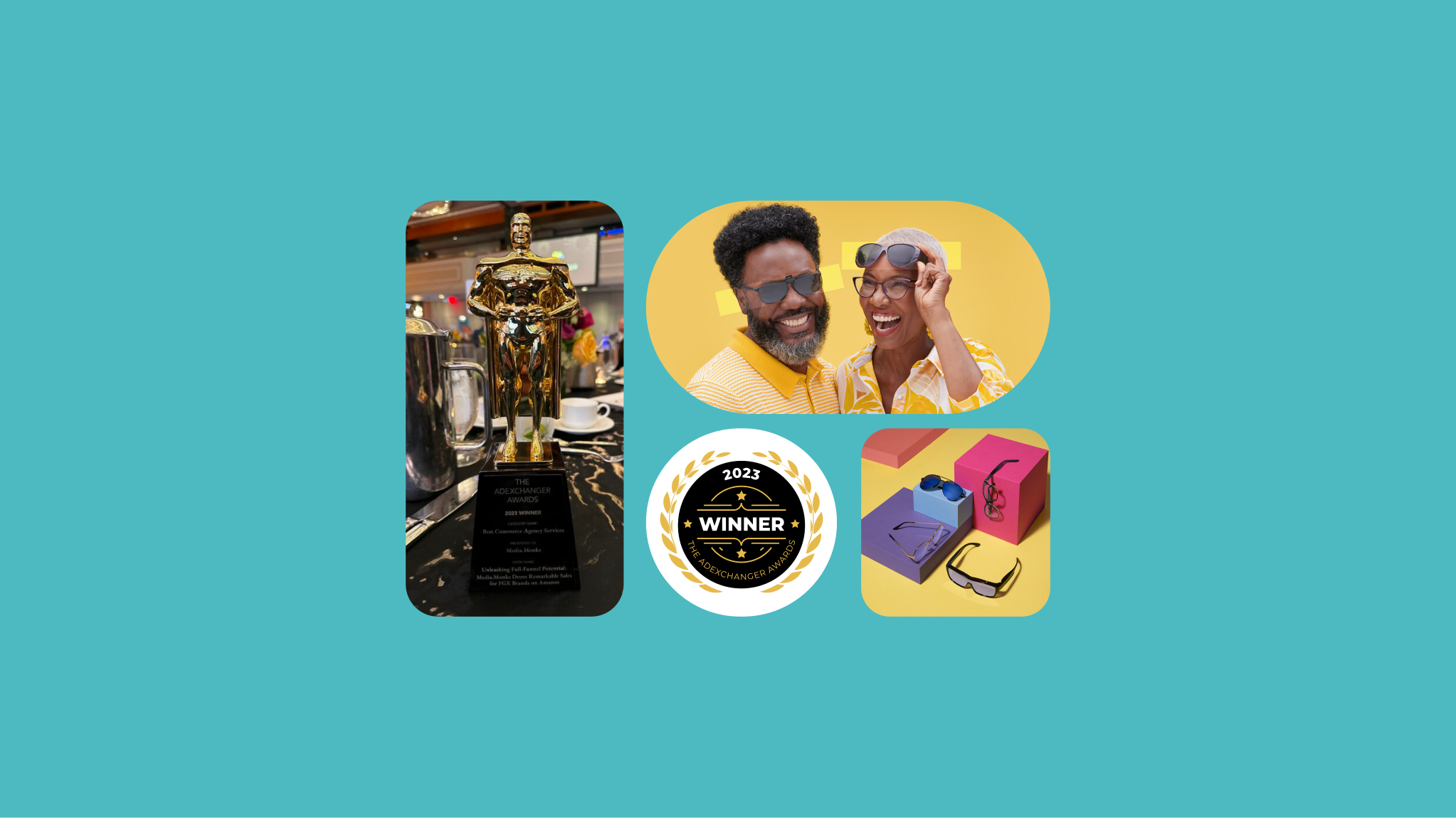 Image of AdExchanger award trophy for Best Commerce Services for Media.Monks' FGX work