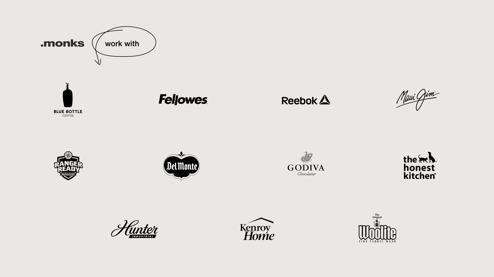 Logos of notable brands that we have worked with