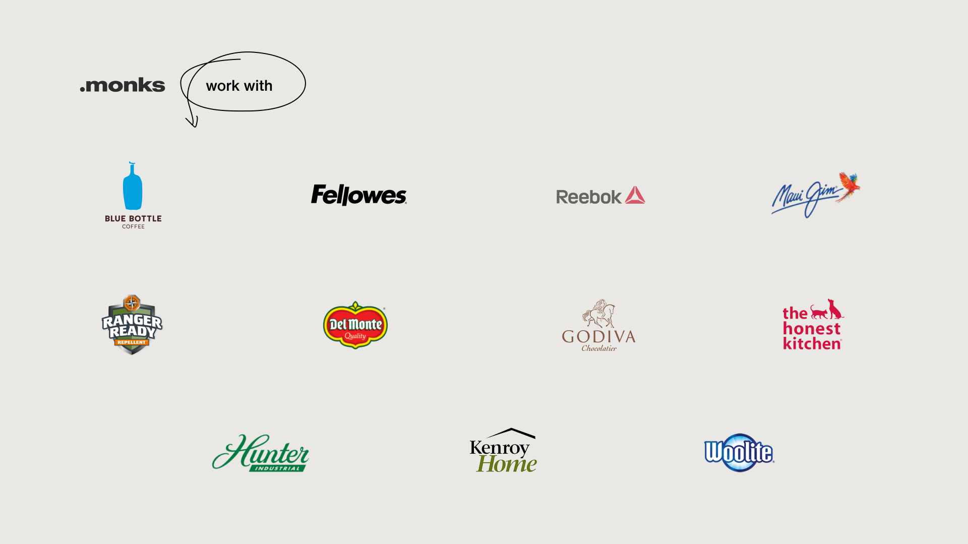 Logos of notable brands that we have worked with