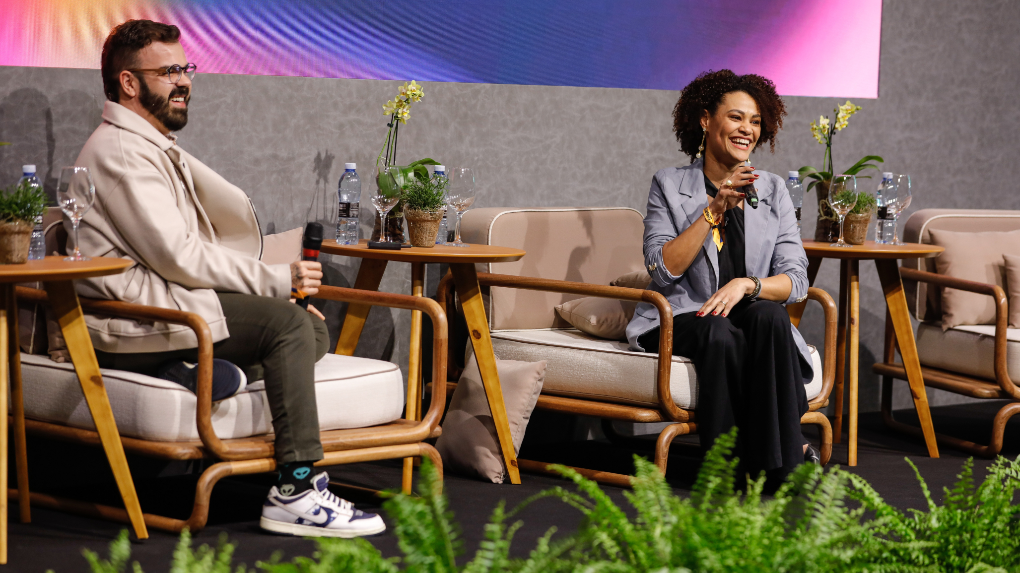 jose vinicius and natura performance manager on the forum e-commerce stage