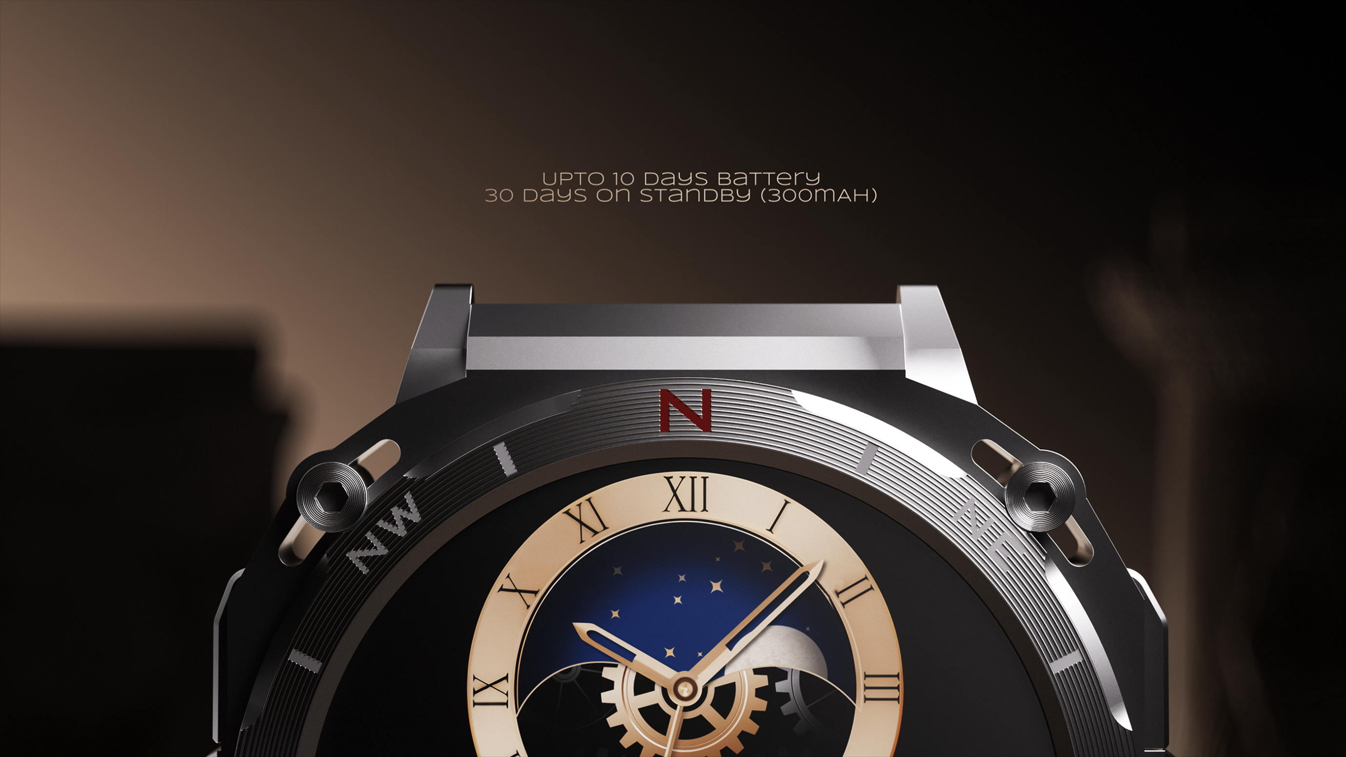 Hyper realistic animation of a boAt_Enigma watch closeup.