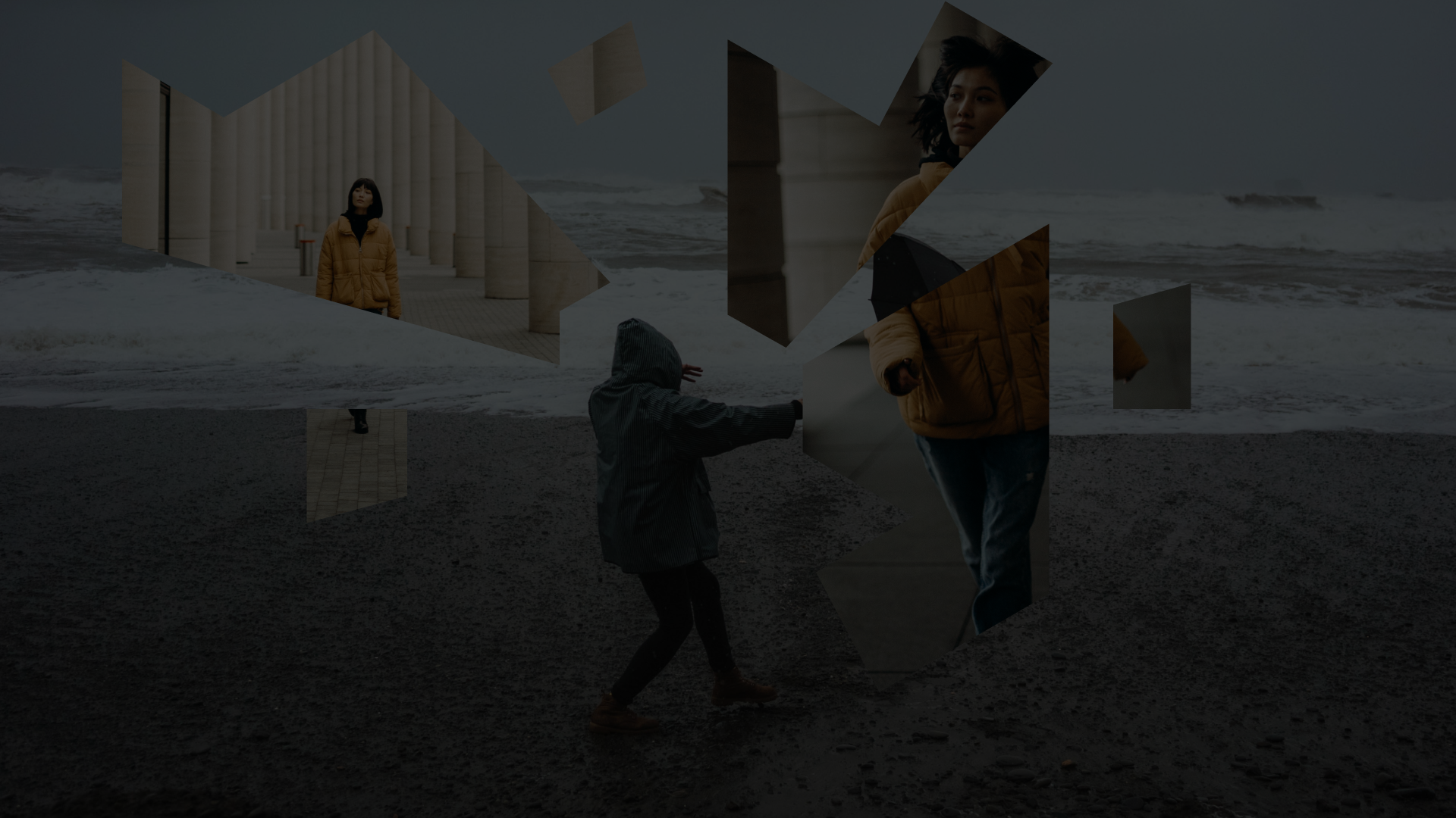 Abstract image of people navigating through life