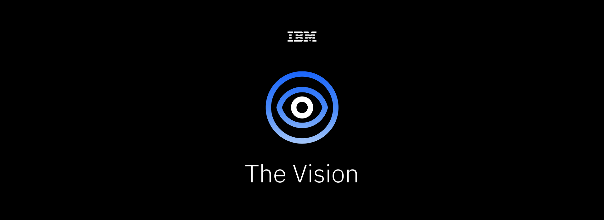IBM the vision logo