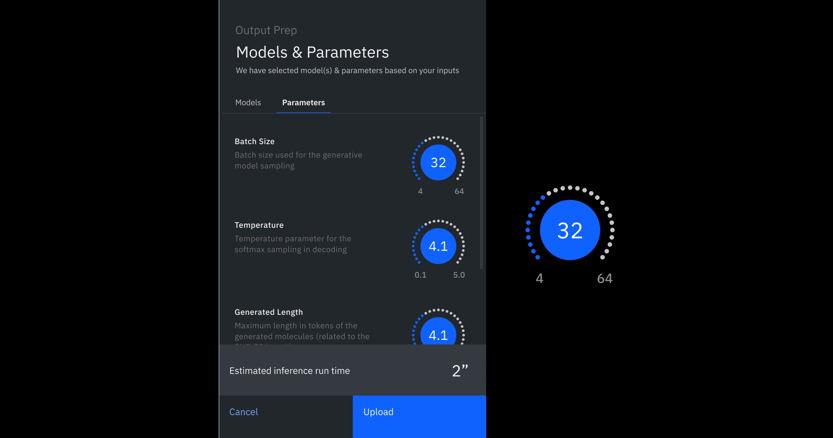 A mobile interface showing the IBM tool