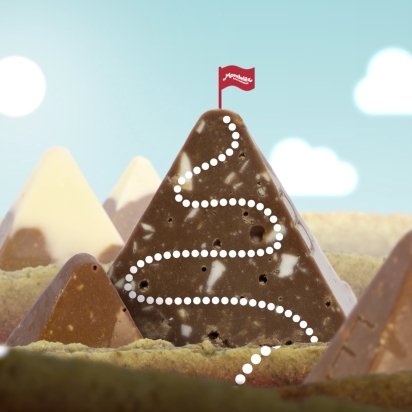 A cookie and brownie mountain