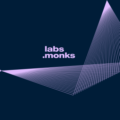 Labs.Monks logo with triangular designs