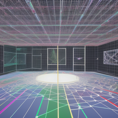 Abstract image of a virtual room
