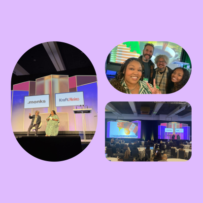 Picture collage of employees at ANA Conference