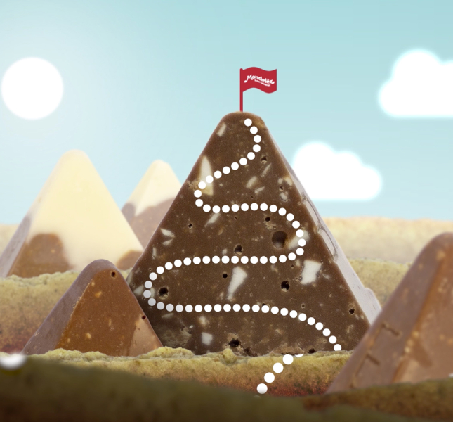 A cookie and brownie mountain