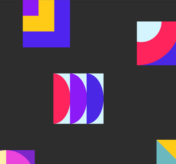 Colorful diagram showing different data points