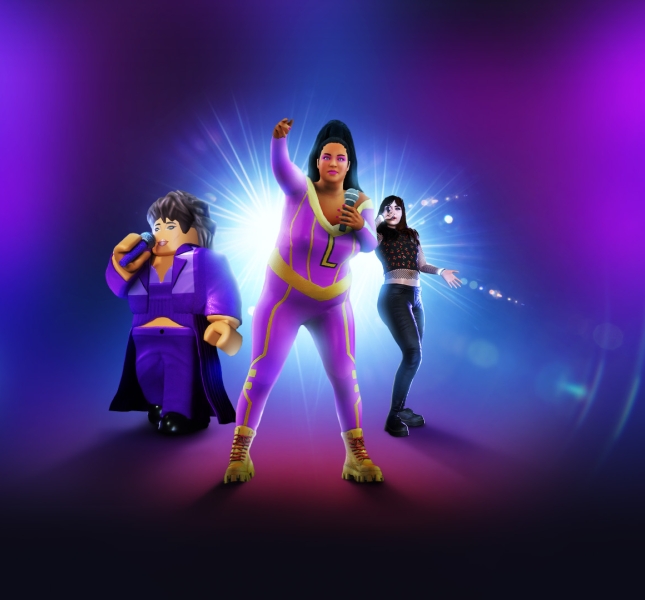 Bretman Rock, GAYLE, and Lizzo Roblox avatars