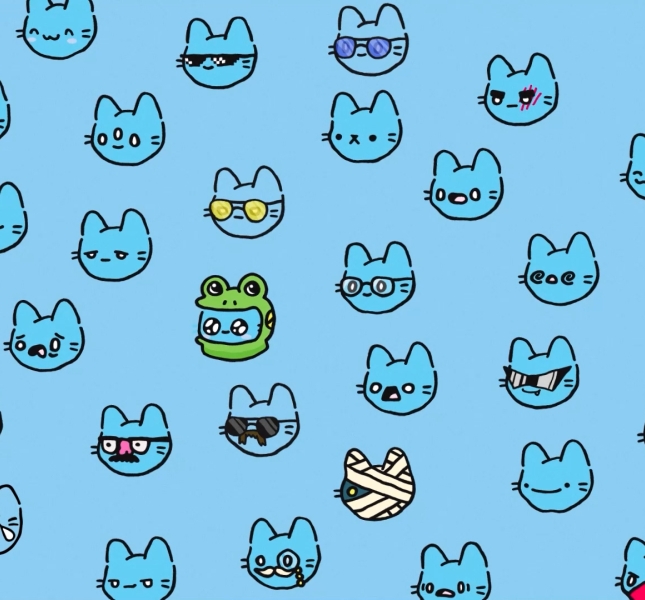 Cool cats NFT illustration art of cats