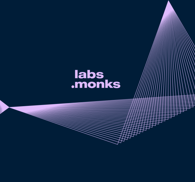 Labs.Monks logo with triangular designs