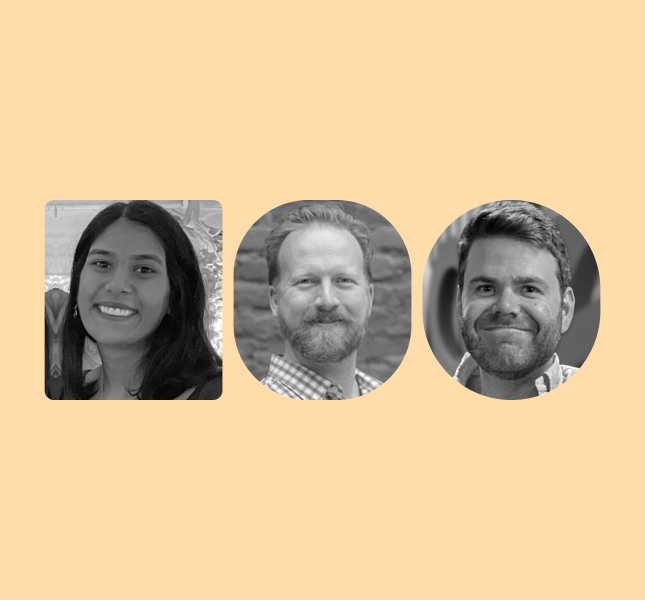 Three speaker headshots