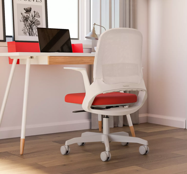 orange desk chair