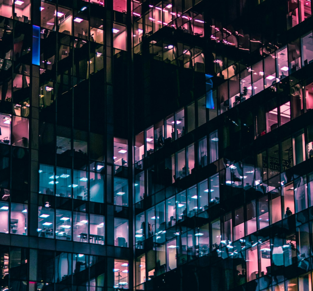 A building with many office windows