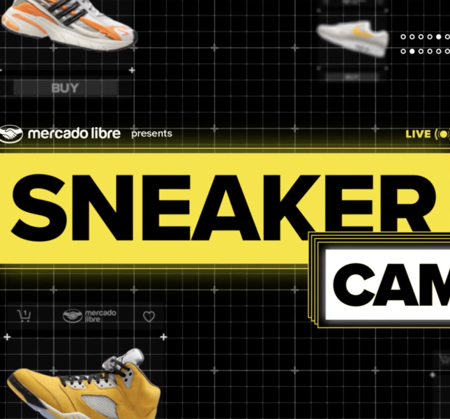 The Mercado Libre Sneaker Cam logo