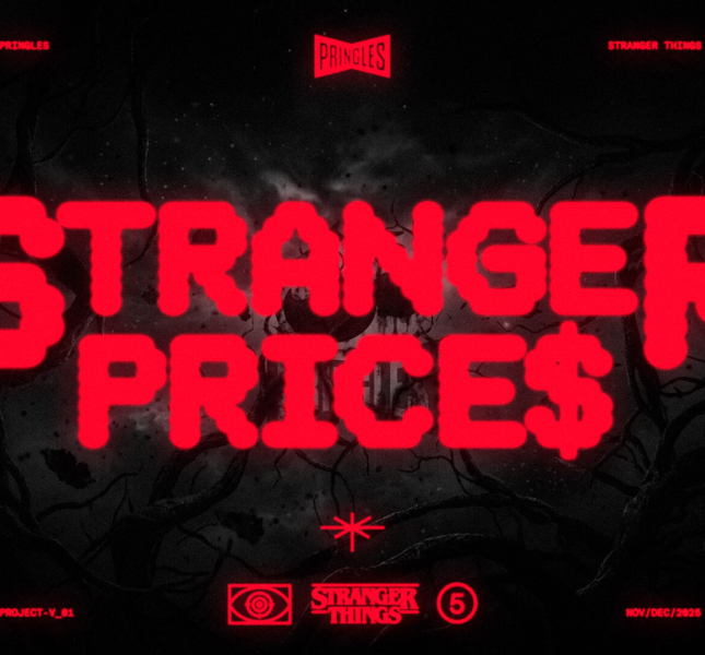 Stranger Prices logo for the Pringles x Stranger Things collaboration