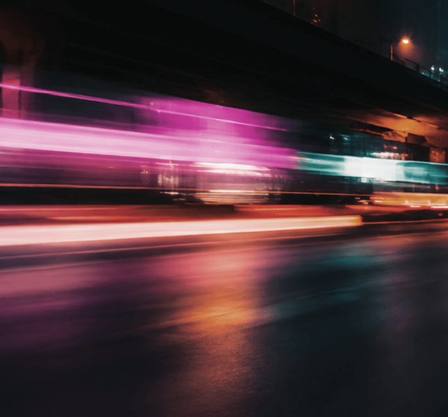 Abstract image of lights in a city
