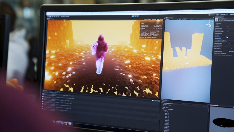 Computer screen showing the Game of Go