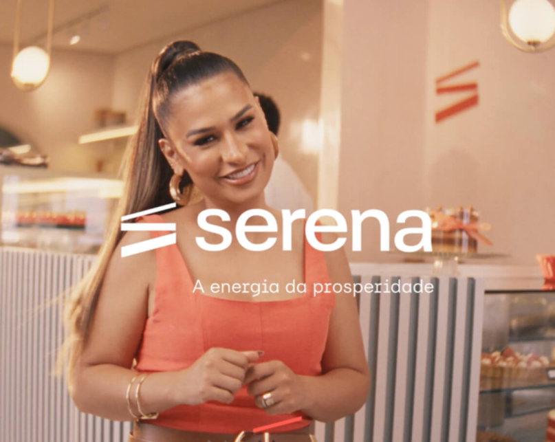 Simone Mendez, Brazilian country singer, promoting the campaign for Serena, the Brazilian renewable energy company.