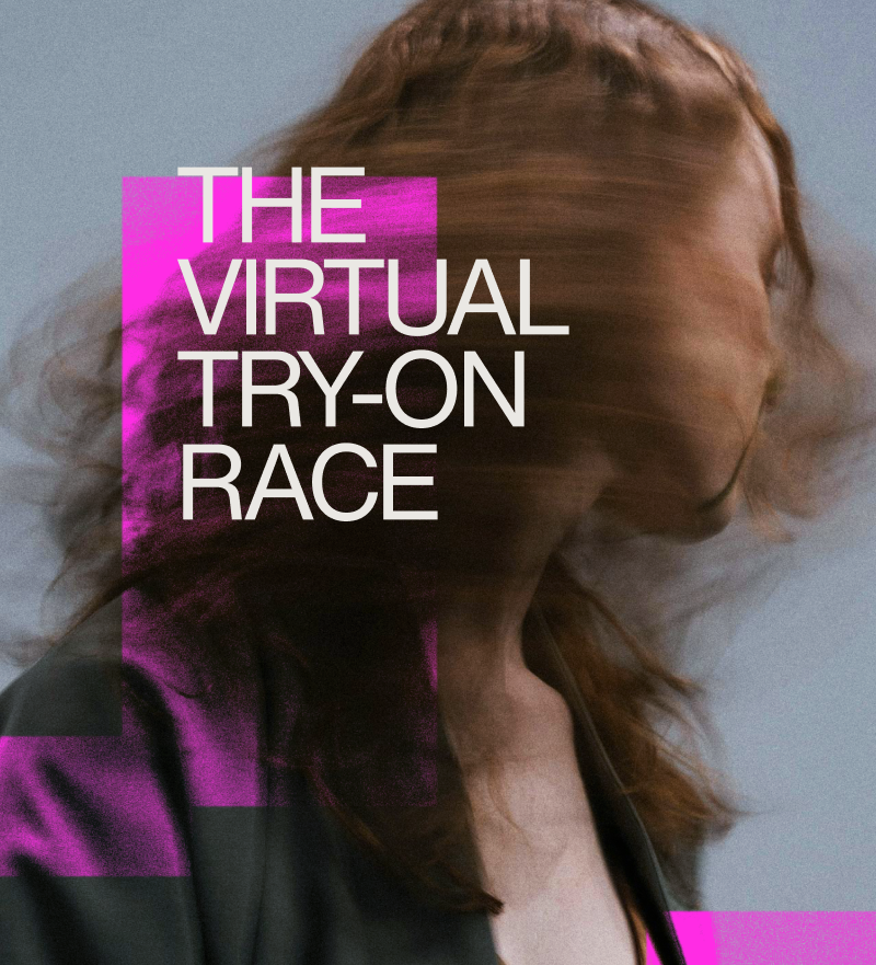 cover of a report that reads, "The Virtual Try-on Race"