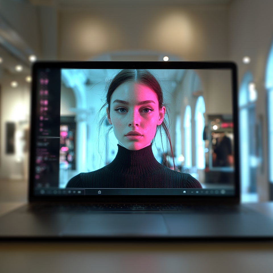 a person on a laptop