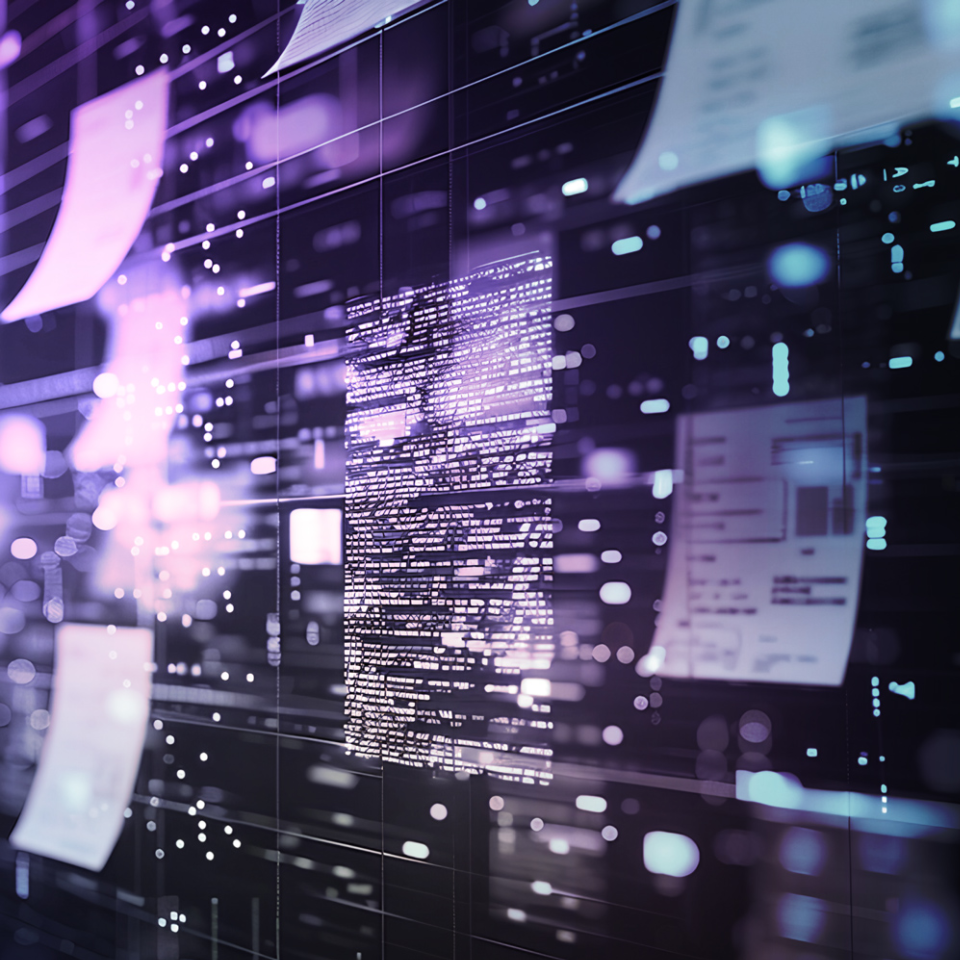 sticky notes floating in a field of lights