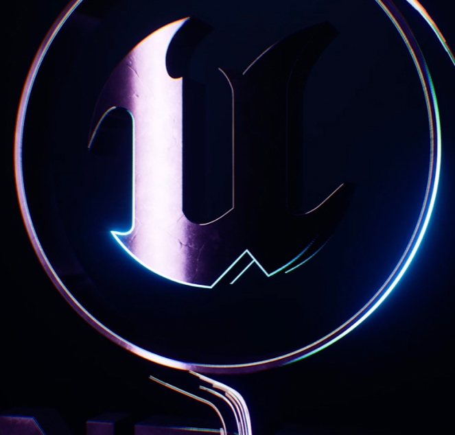 An animated Unreal Engine logo