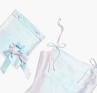 clothing items lying on a white background