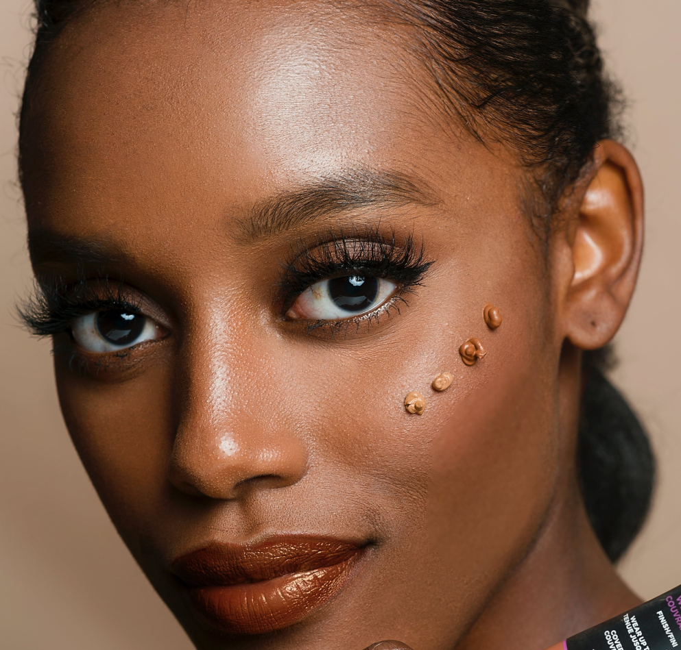 woman with makeup