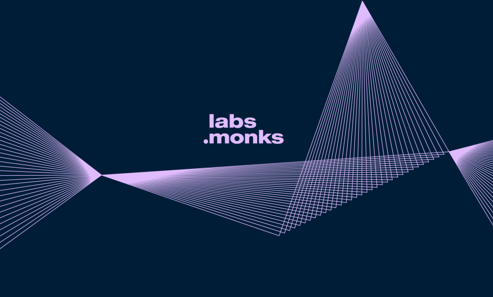 Labs.Monks logo with triangular designs