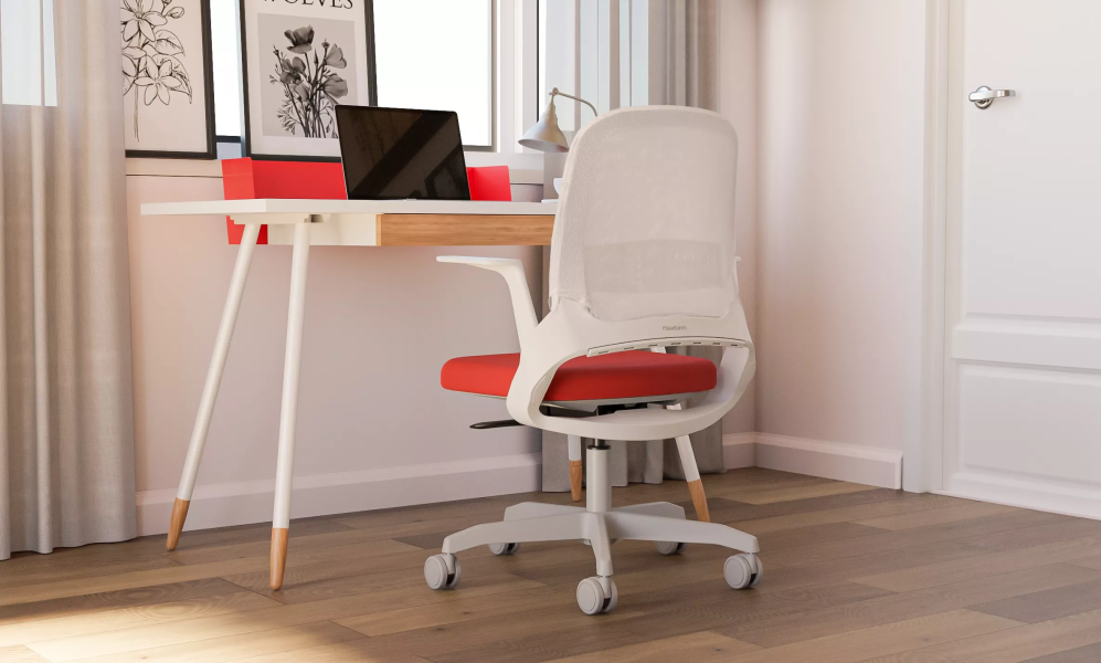 orange desk chair