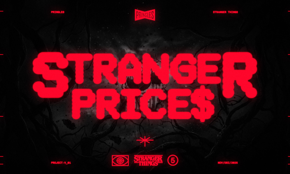 Stranger Prices logo for the Pringles x Stranger Things collaboration