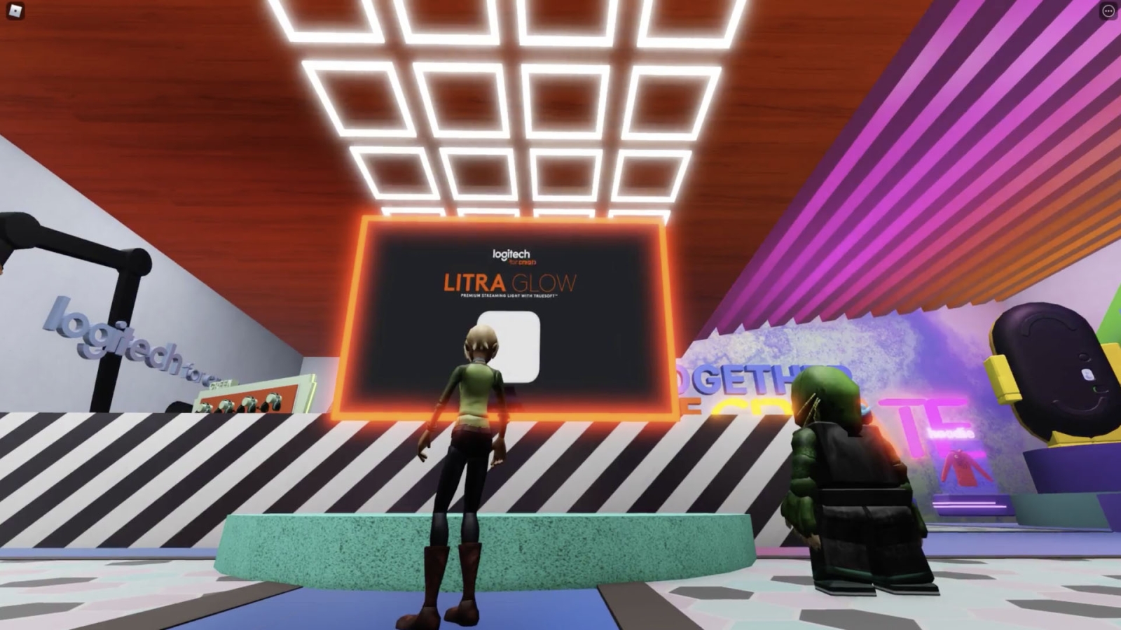 Logitech merch store inside Roblox