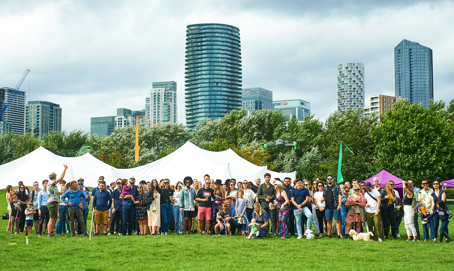 An outdoor media.monks picnic in London