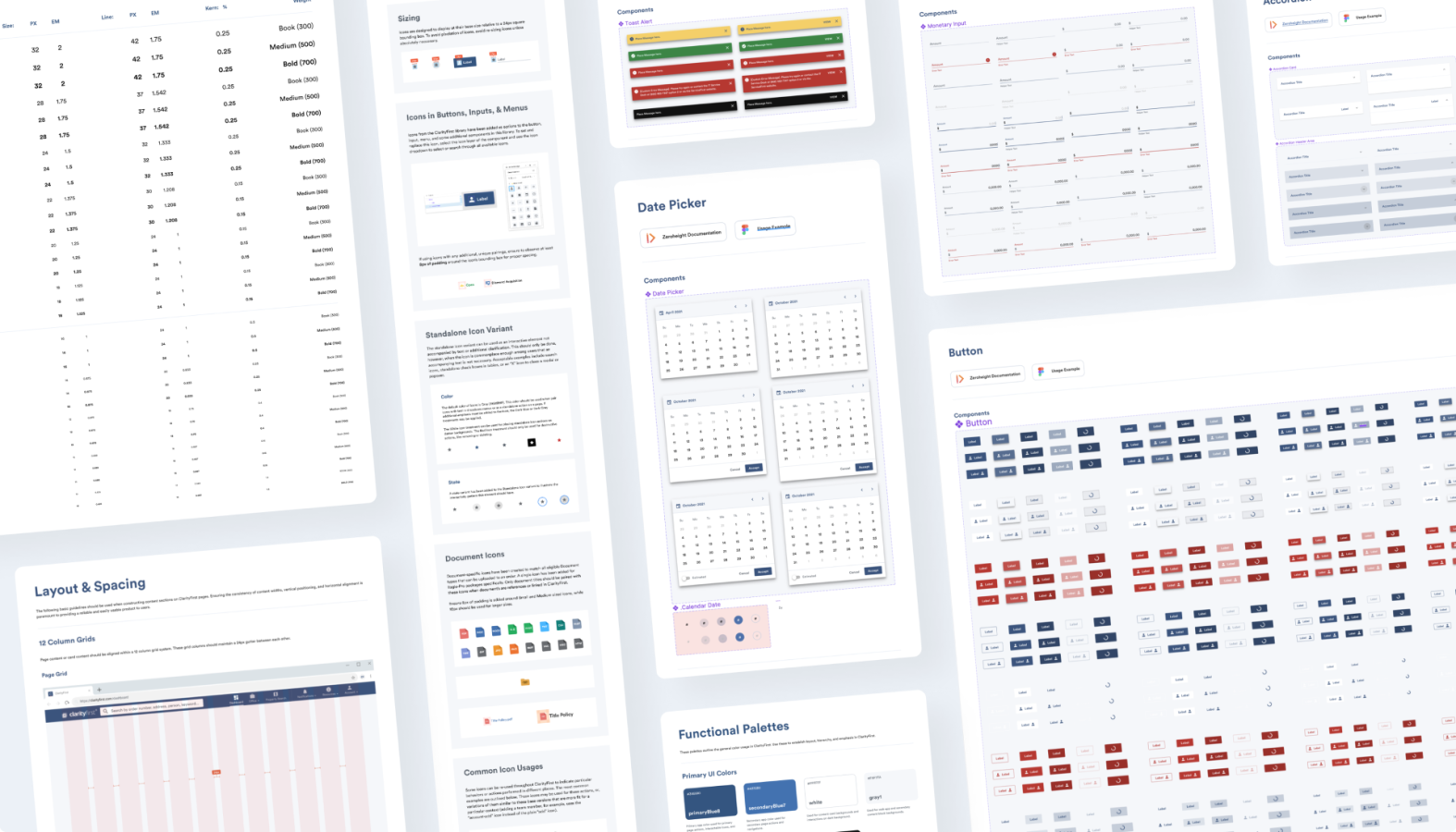 A mosaic of First American application screens