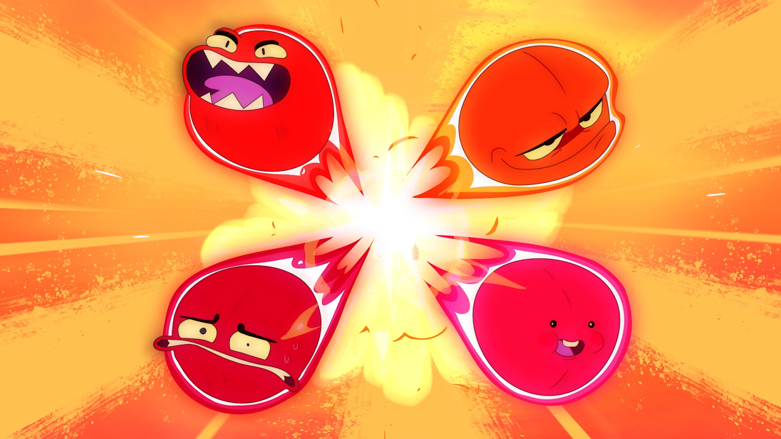 Animated fireballs