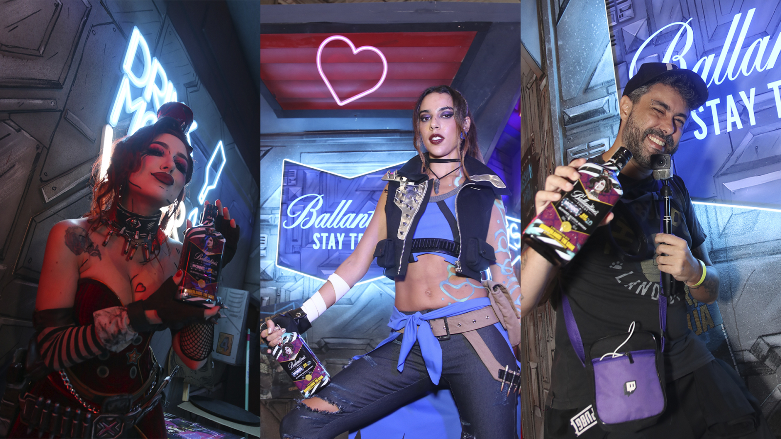 Influencers at Ballantines booth